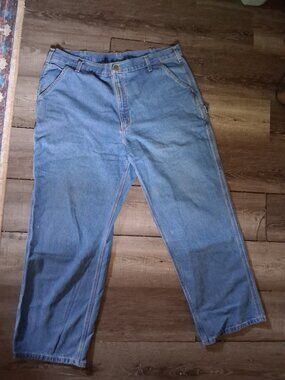 CARHARTT MEN'S JEANS CARPENTER 40 X 30 MEDIUM WASH